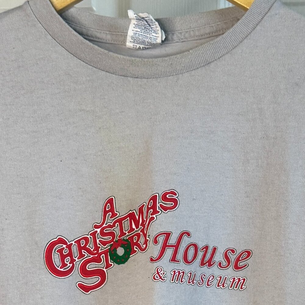 A Christmas Story House & Museum Grey Graphic Tee XL